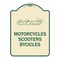 Signmission Go Green Go Green Motorcycles Scooters Bicycles Heavy-Gauge Aluminum Sign, 24" x 18", TG-1824-23934 A-DES-TG-1824-23934 - alternate 1
